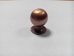 Ручка кнопка латунь литая 3024C-АС (медь)