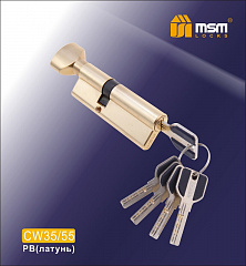 Цилиндровый механизм MSM CW90 мм (35/55) PB